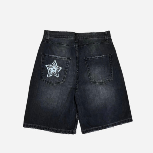 Star washed jorts